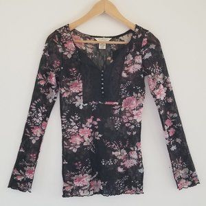 Mesh Cherry Blossom Top